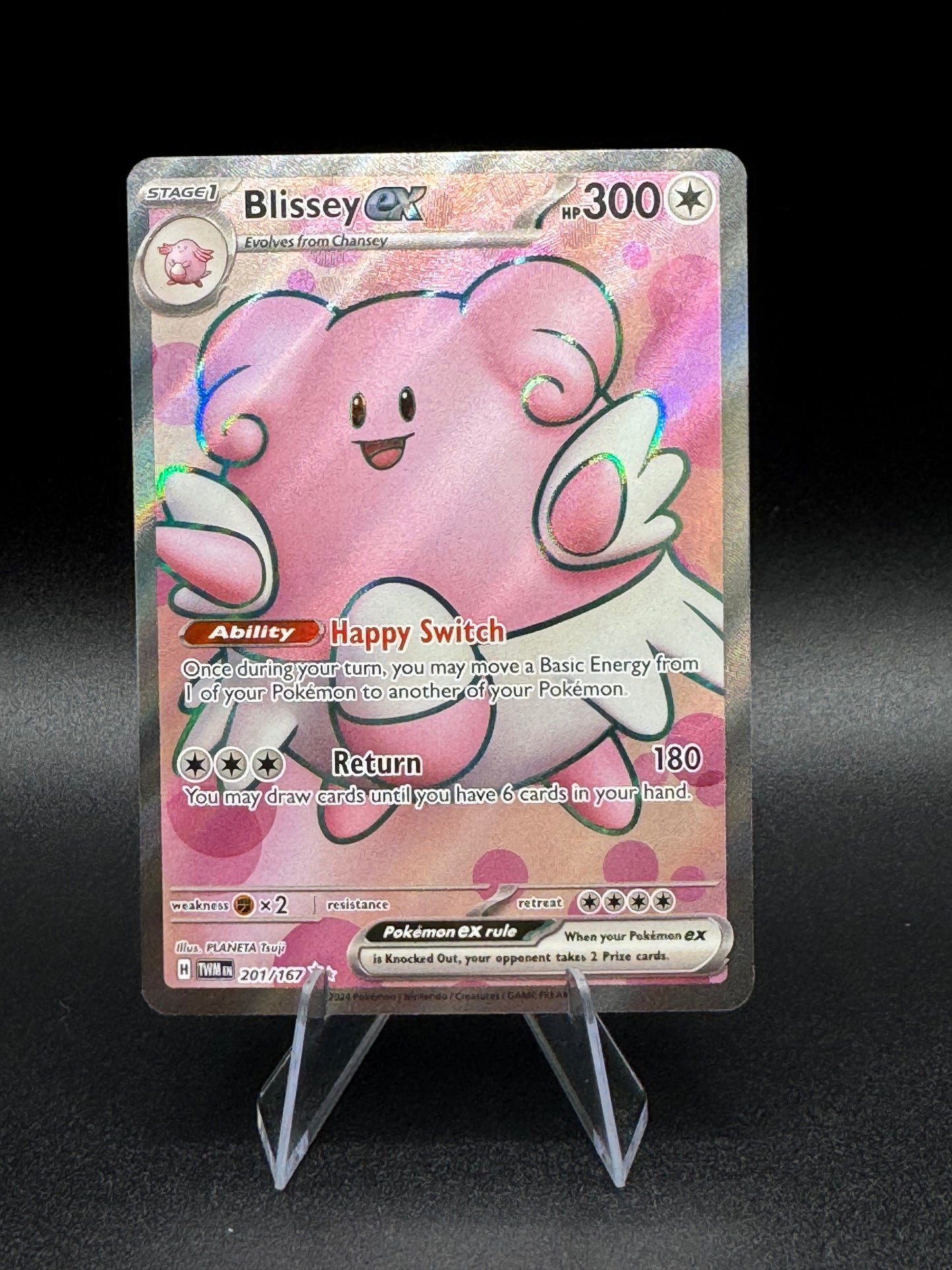 Pokémon TCG Blissey ex 201/167 Full Art Ultra Rare Twilight Masquerade NM - Single