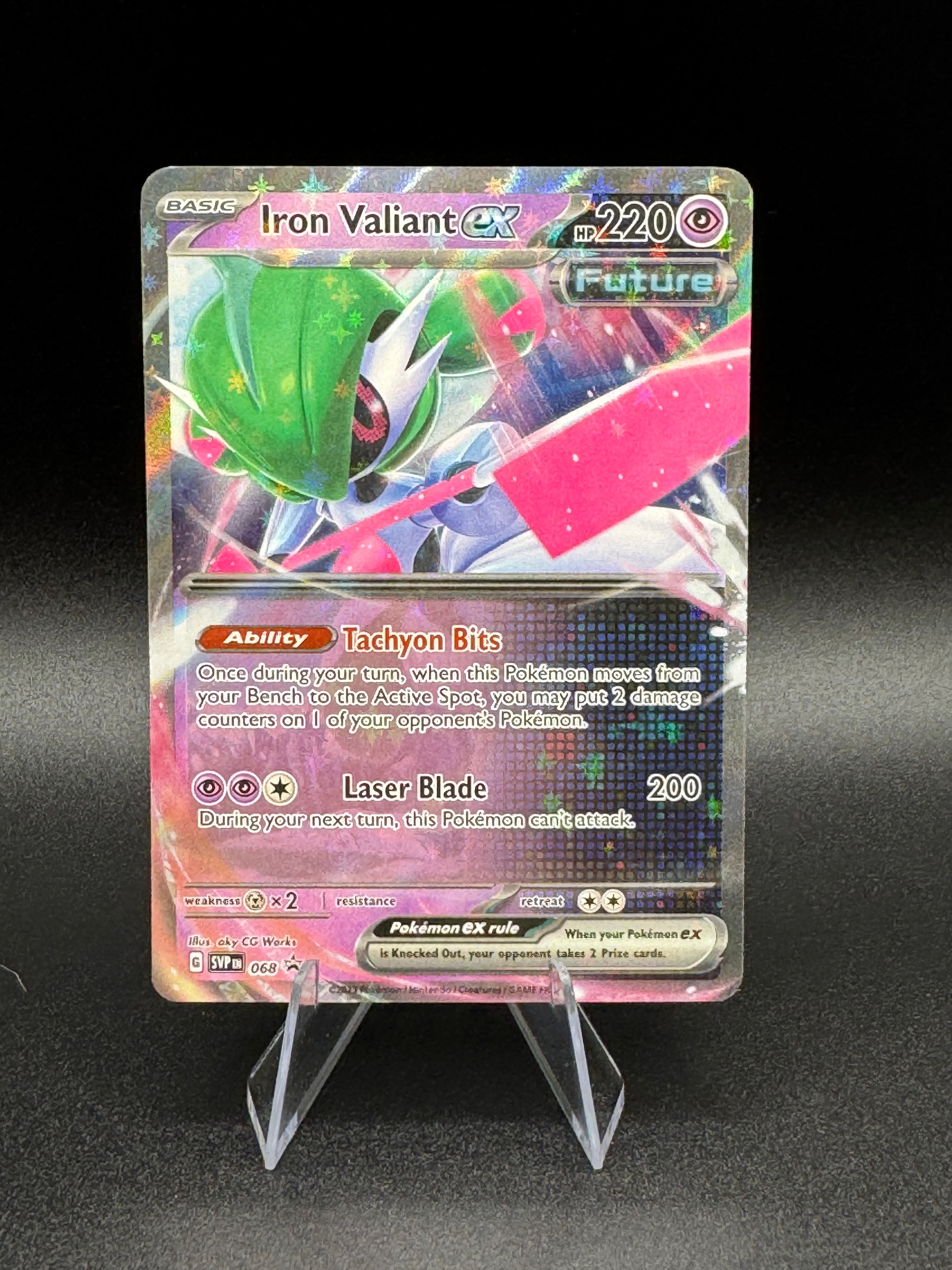 Iron Valiant EX SVP068 Pokemon TCG Scarlet & Violet Black Star Promo N JoWiGlitter Iron Valiant EX SVP068 Pokemon TCG Scarlet & Violet Black Star Promo N JoWiGlitter