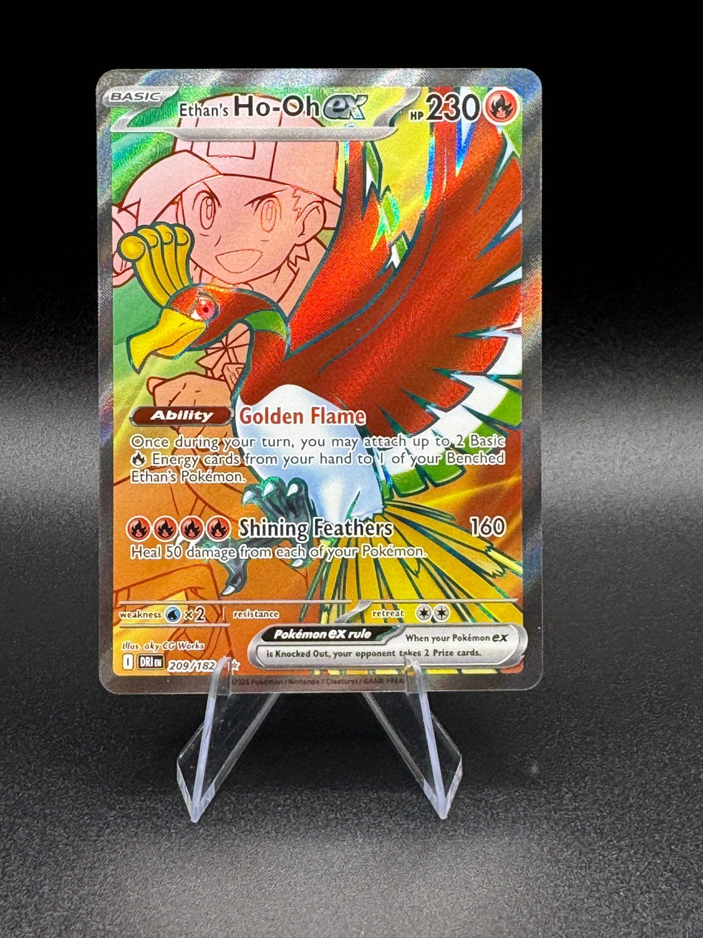 Ethan's Ho-Oh ex 209/182 - Ultra Rare - SV Destined Rivals NM/M - Single