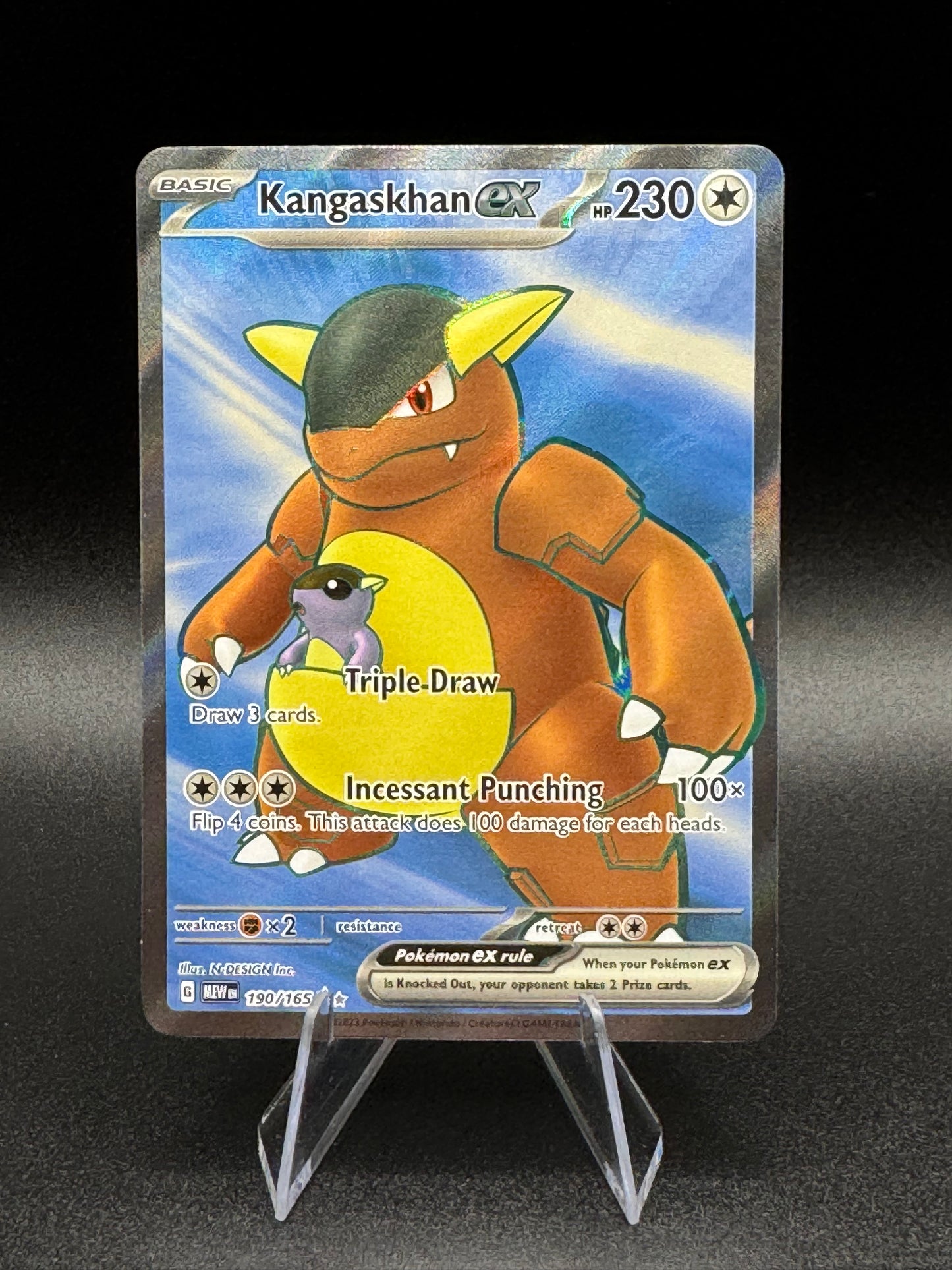 Pokemon 151 Kangaskhan EX 190/165 S&V Pokémon 151 Ultra Rare Holo Full Art NM - Single