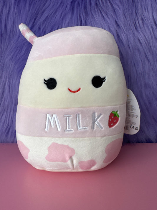 Squishmallow Kellytoy Perfect Pair 8" Amelie the Strawberry Milk NWT NEW Single