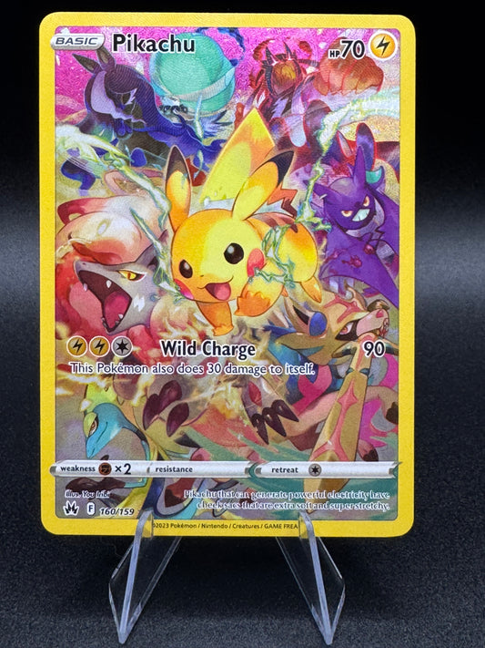 Pokémon TCG - Pikachu 160/159 - Sword & Shield: Crown Zenith - Secret Rare NM/M