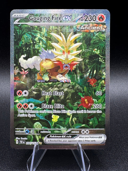 Gouging Fire EX 204/162SV05: Temporal Forces Holo Card Special Illustration Rare