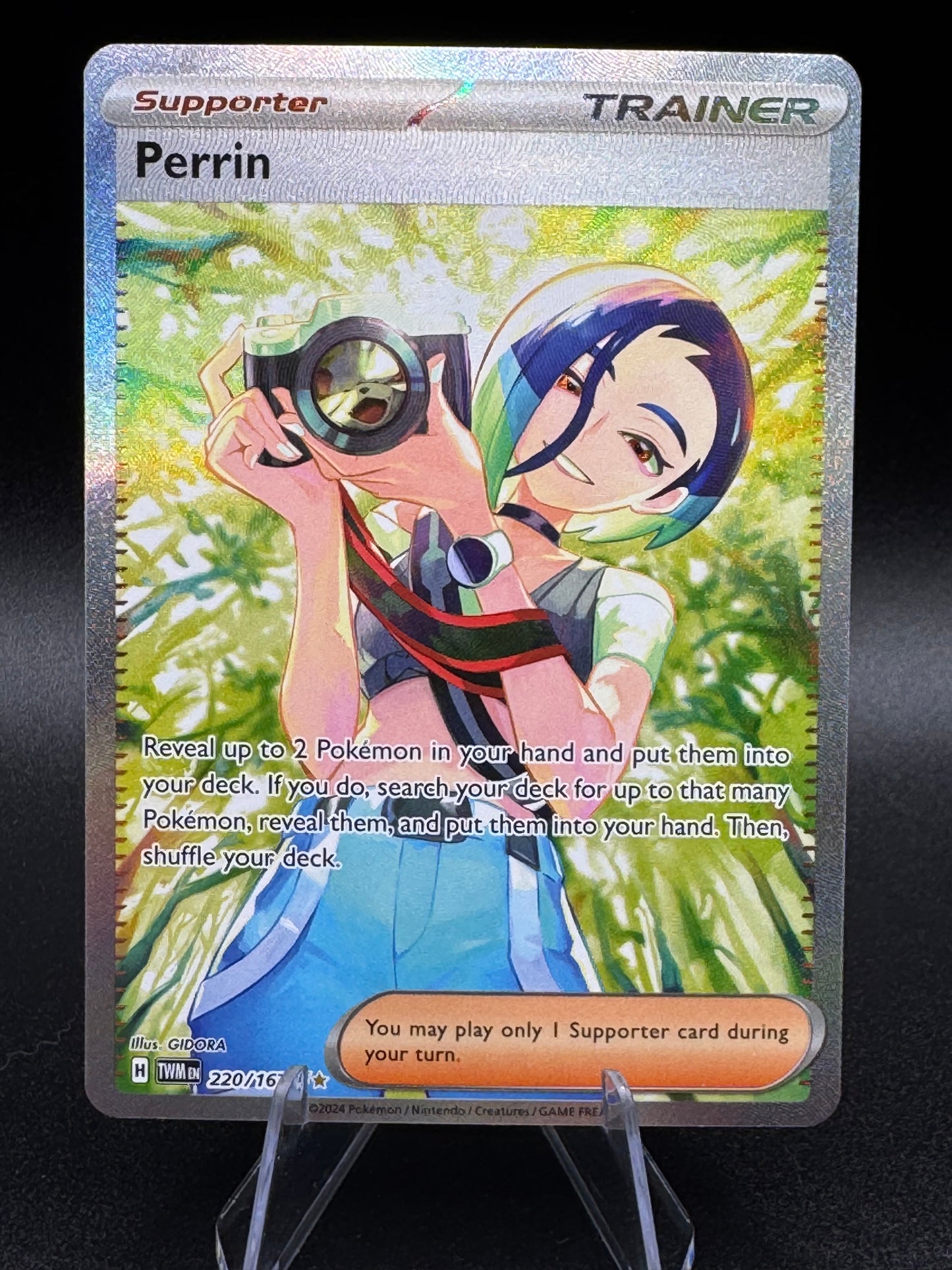 2024 Pokemon Twilight Masquerade 220/167 Perrin Special Illustration Rare NM/M
