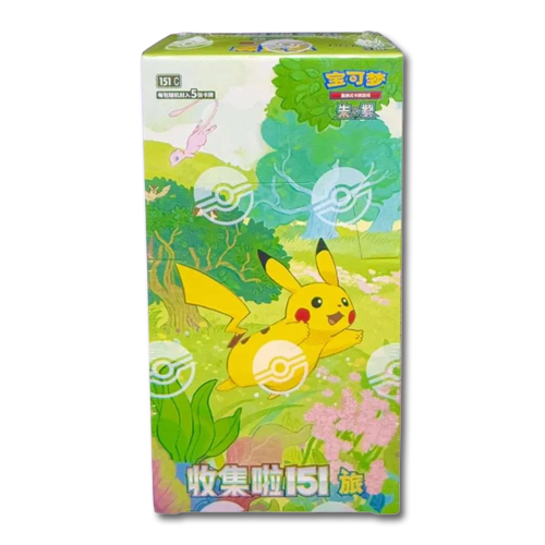 Pokemon Simplified Chinese Collect 151 Journey Booster Box - JoWiGlitter Live Breaks