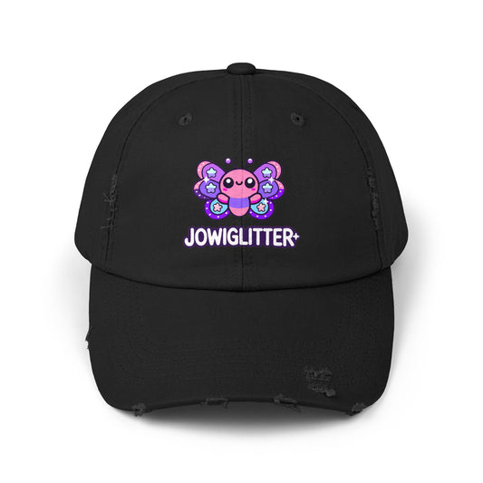 Jowiglitter Unisex Distressed Cap - Fun & Playful GlitterBug Design