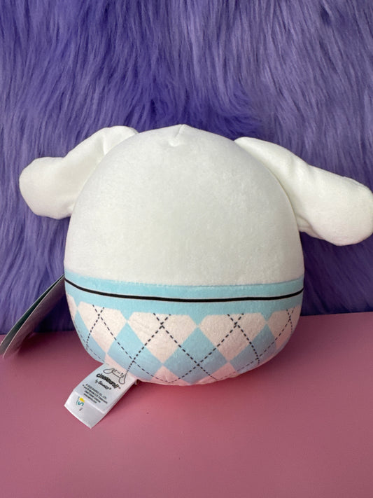 Squishmallow Kellytoy Plush Hello Kitty Sanrio 8" Cinnamoroll Plaid New with Tag
