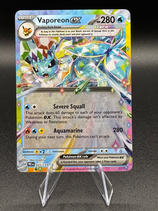 Vaporeon EX Double Rare 023/131 - Scarlet & Violet: Prismatic Evolutions NM/M