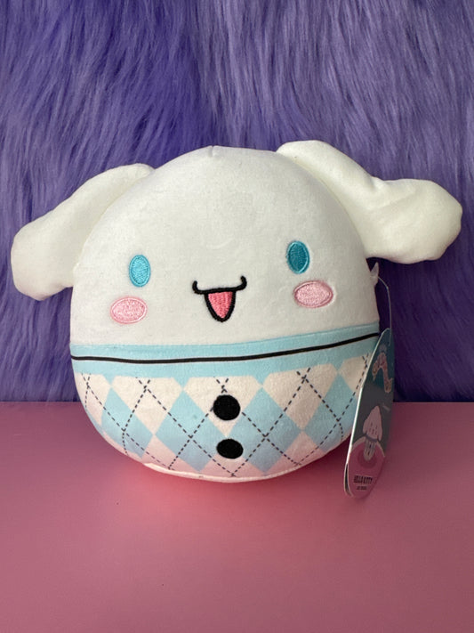 Squishmallow Kellytoy Plush Hello Kitty Sanrio 8" Cinnamoroll Plaid New with Tag