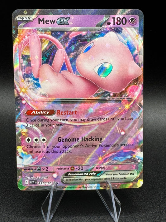 Pokemon Mew ex 151/165 Holo Double Rare Scarlet & Violet 151 NM