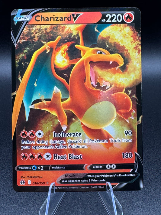 Charizard V Pokemon Crown Zenith 018/159 Ultra Rare NM 018/159