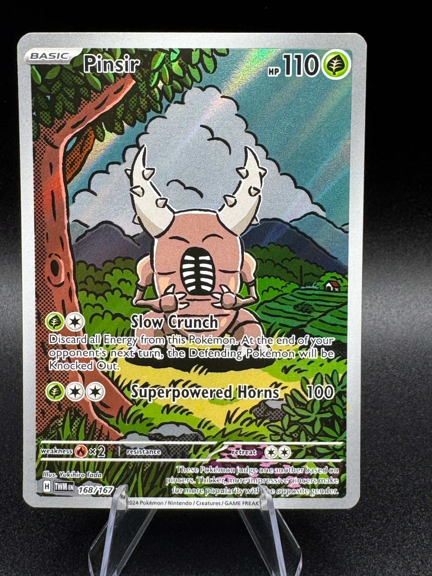 Pinsir 168/167 Illustration Rare Twilight Masquerade Pokemon Card NM