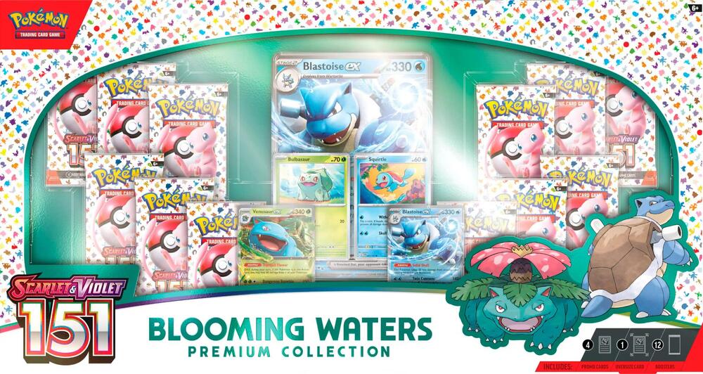 JoWiGlitter Live Breaks - Pokemon Scarlet & Violet 151 Blooming Waters Premium Collection Box Sealed