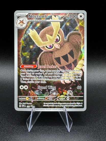 Pokemon TCG - Noctowl SVP 141 Black Star Promo Stellar Crown ETB Exclusive NM - Single