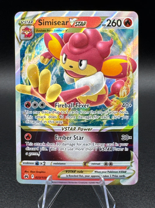 Pokémon TCG Simisear VSTAR Crown Zenith 023/159 Holo Ultra Rare NM/M