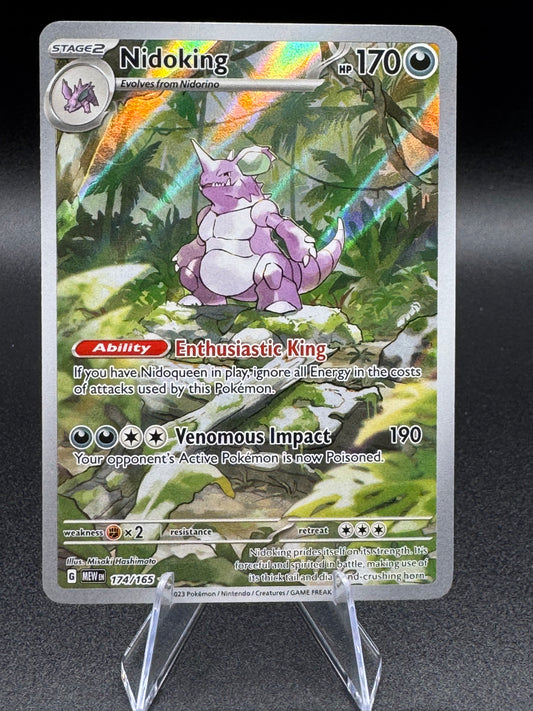 Nidoking 174/165 Scarlet & Violet 151 Illustration Rare Pokemon Card NM 174/165