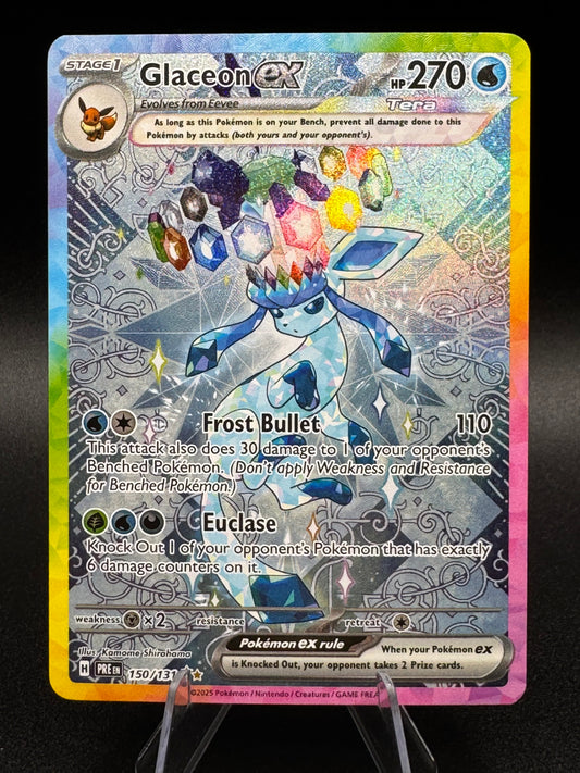 Glaceon ex 150/131 Prismatic Evolutions Special Illustration Rare (SIR) Holo