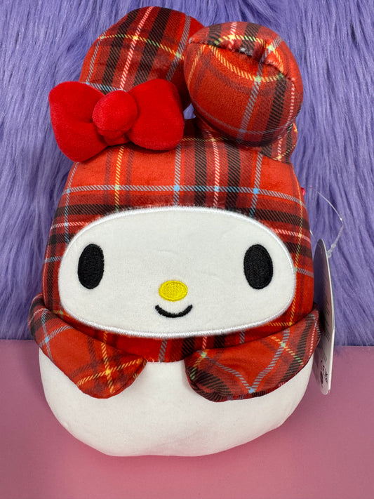 Sanrio x Squishmallows RARE My Melody 6.5” Hello Kitty Plaid 2023 NWT