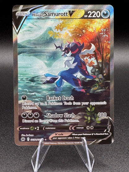 Hisuian Samurott V GG51/GG70 Crown Zenith: Galarian Gallery Holo NM/M