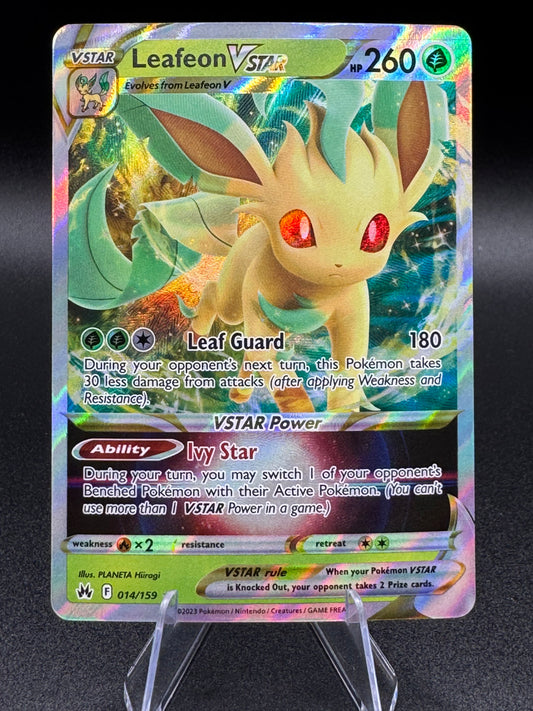 Pokémon TCG Leafeon VSTAR Crown Zenith 014/159 Holo Ultra Rare NM/M - Single