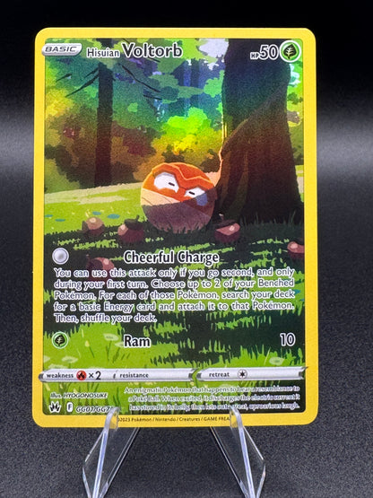 Pokemon Card Hisuian Voltorb GG01/GG70 Crown Zenith Holo Rare NM