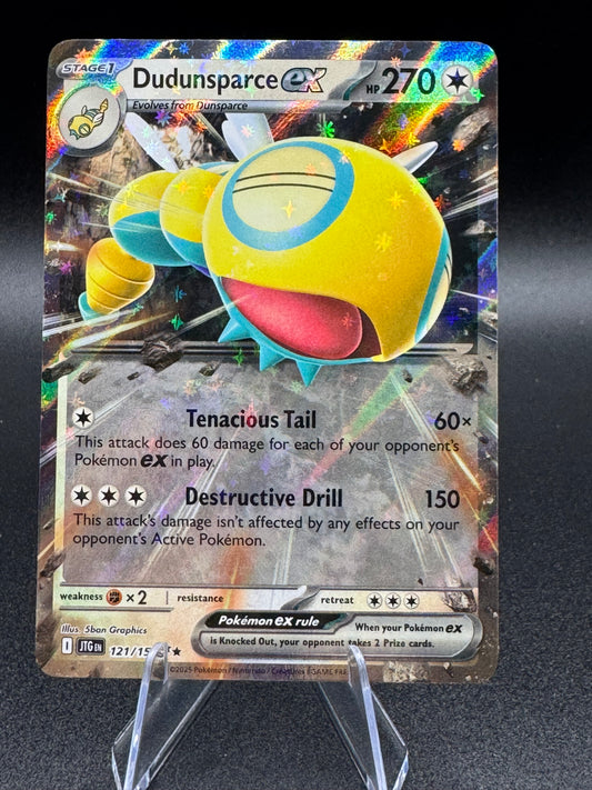 Pokemon TCG Dudunsparce ex 121/159 2025 Journey Together Double Rare Card - NM/M