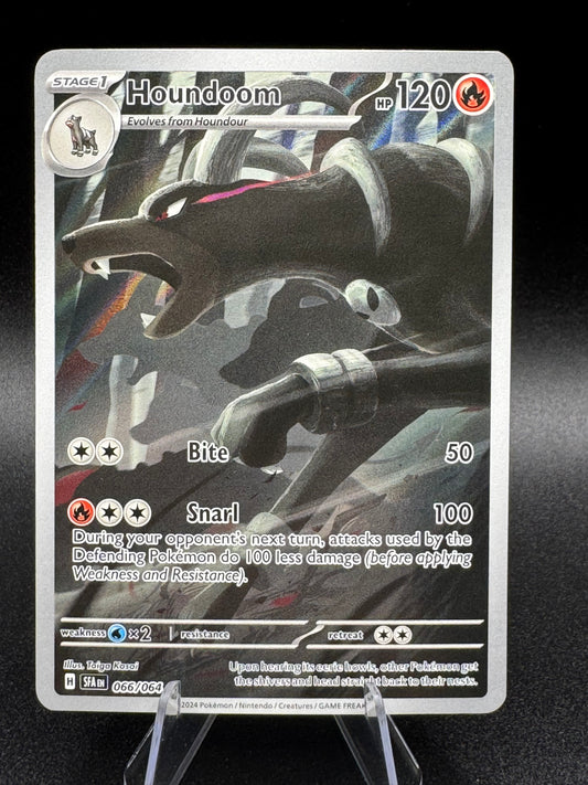 Pokemon TCG Houndoom 066/064 Sv: Shrouded Fable Holo Illustration Rare NM/M - Single