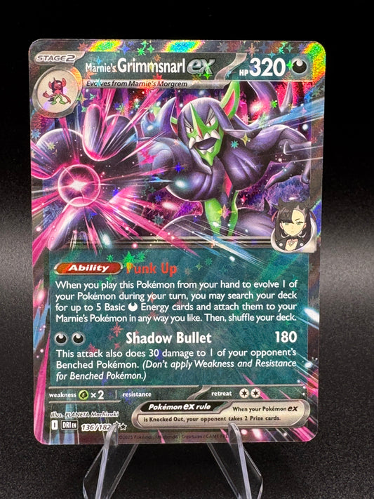 Marnie's Grimmsnarl Ex SV10: Destined Rivals Pokémon #136/182 Double Rare NM+
