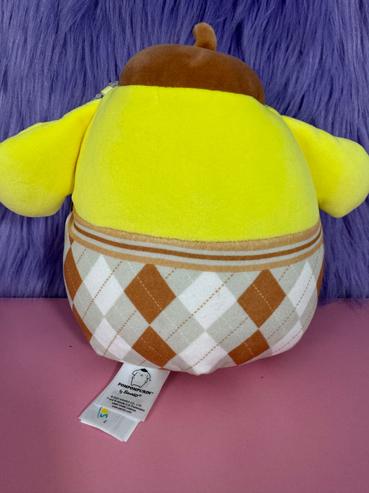 Squishmallows 6.5" Sanrio Plaid Pompompurin NWT