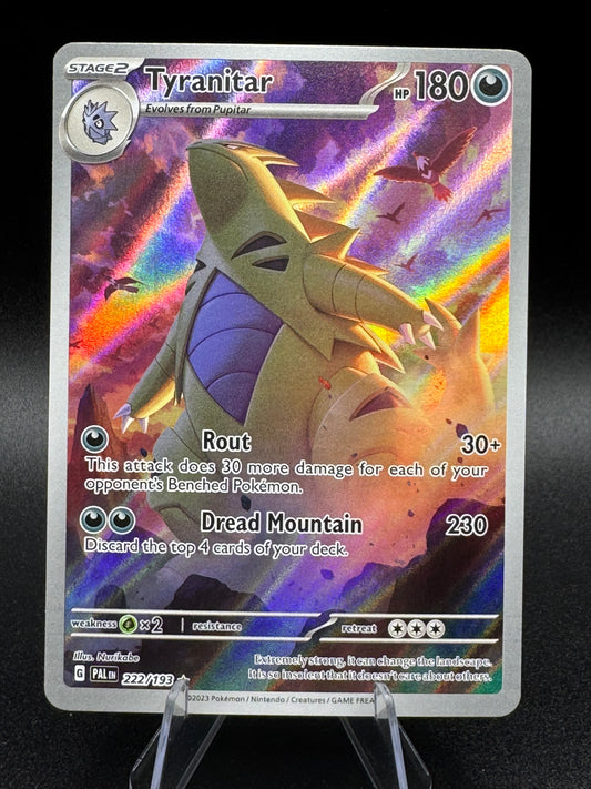 Tyranitar 222/193 Sv02: Paldea Evolved Holo Illustration Rare NM - Single