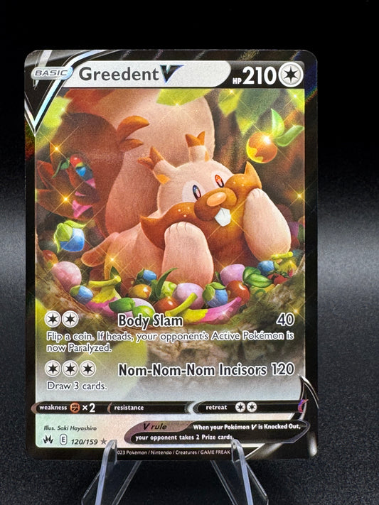 Greedent V Pokemon Crown Zenith 120/159 Ultra Rare NM