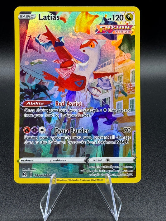 Pokemon TCG - Latias Crown Zenith Galarian Gallery GG20/GG70 Ultra Rare Holo NM