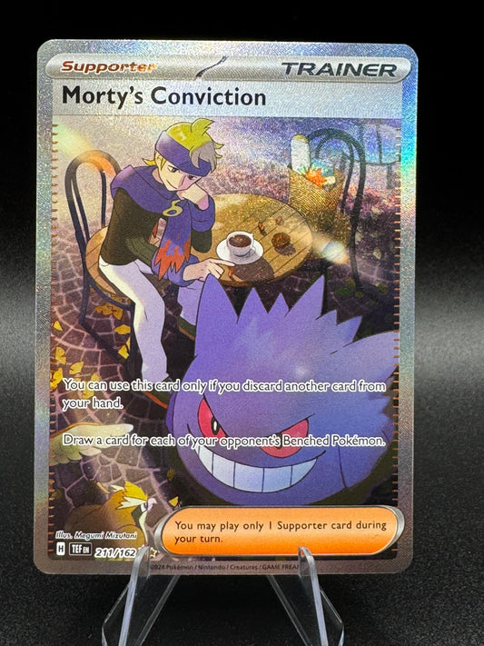 Morty's Conviction 211/162 SV05: Temporal Forces Holo Special Illustration Rare