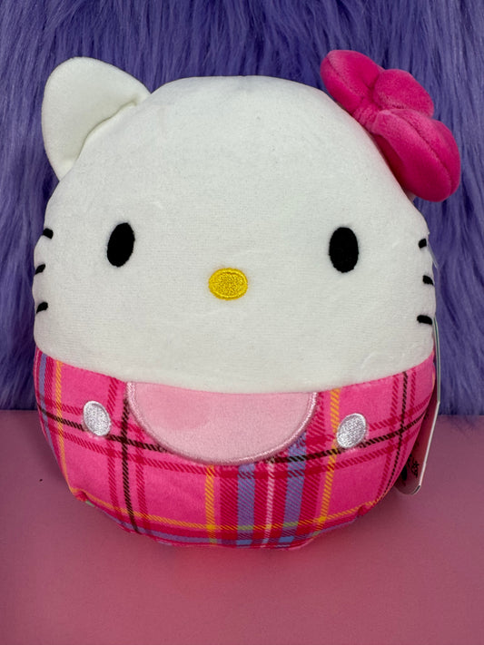 SQUISHMALLOWS Sanrio 6.5" Hello Kitty In Plaid NWT
