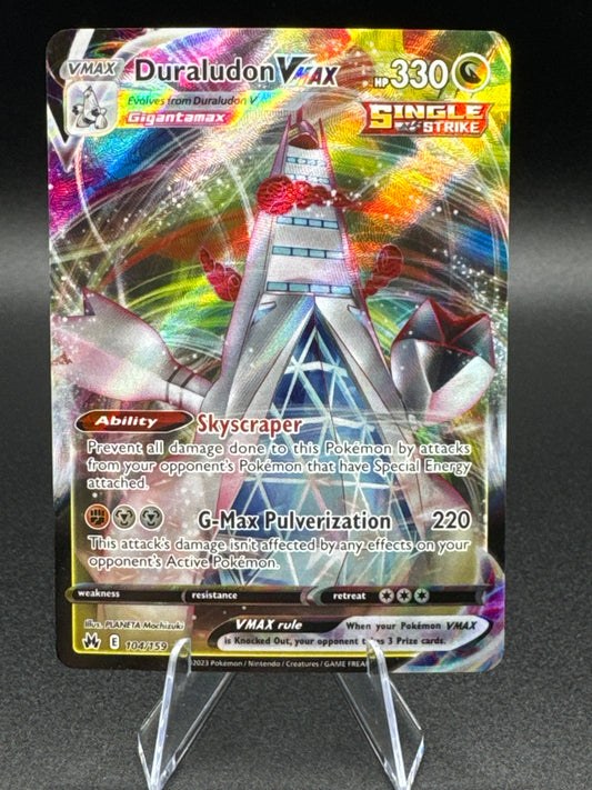 Pokemon TCG Crown Zenith 104/159 Duraludon VMAX Ultra Rare Card NM/Mint