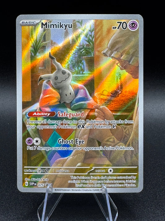 Pokemon TCG - Mimikyu SVP 075 Scarlet & Violet Black Star Promo Paldean Fates NM