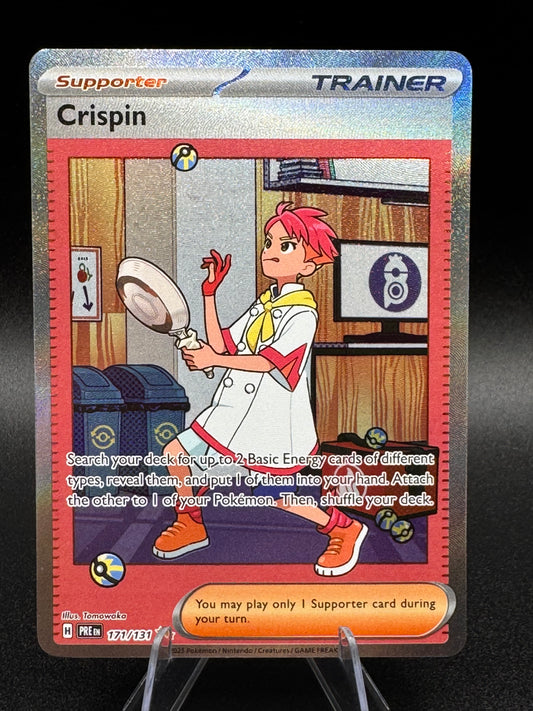 Crispin 171/131 Pokemon Card Prismatic Evolutions Special Illustration Rare SIR