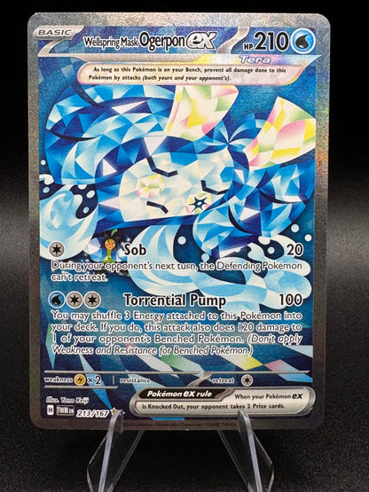 Wellspring Mask Ogerpon ex 213/167 (SIR) Pokémon Twilight Masquerade Near Mint - Single