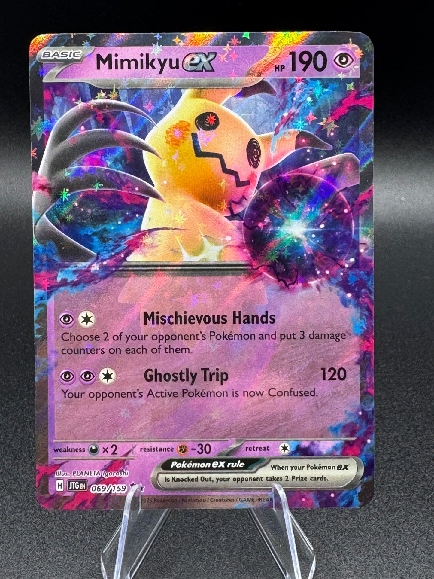 Mimikyu ex 069/159 Double Rare SV9 Journey Together Holo Pokemon NM - Single