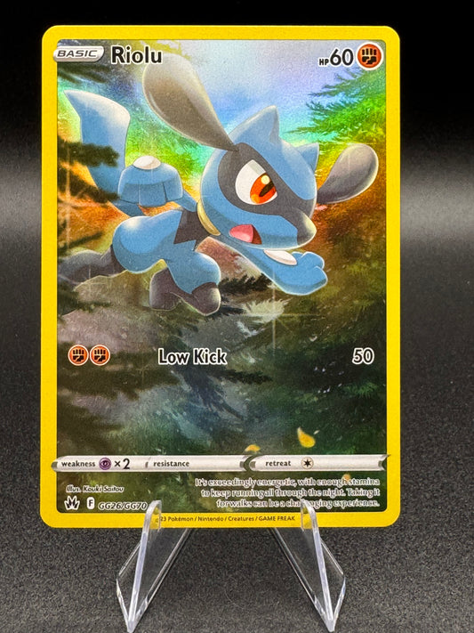Pokemon Riolu GG26/GG70 Holo Rare Crown Zenith NM/M