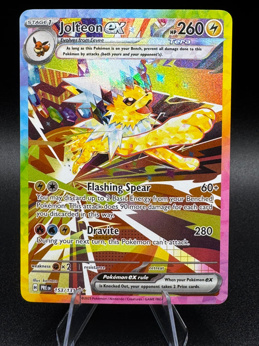 Prismatic Evolutions Jolteon EX SIR Special Illustration Rare 153/131 Pokemon