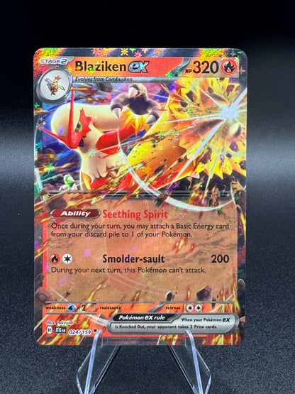 Pokémon TCG Blaziken ex - 24/159 Double Rare - SV09: Journey Together NM/M