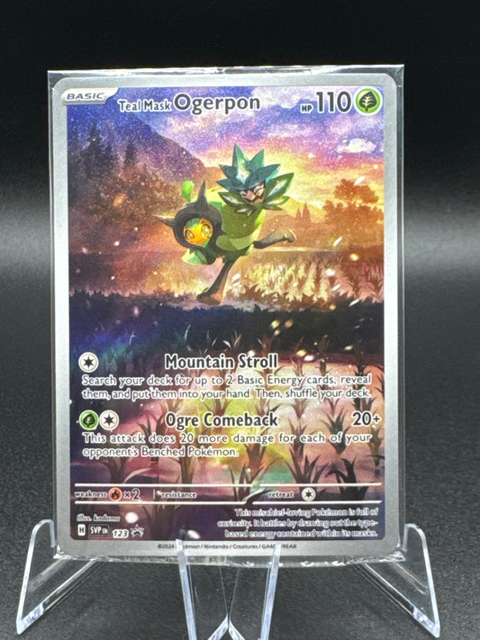 Pokémon TCG Teal Mask Ogerpon Black Star Promos SVP123 Holo Promo (Sealed) NM/M