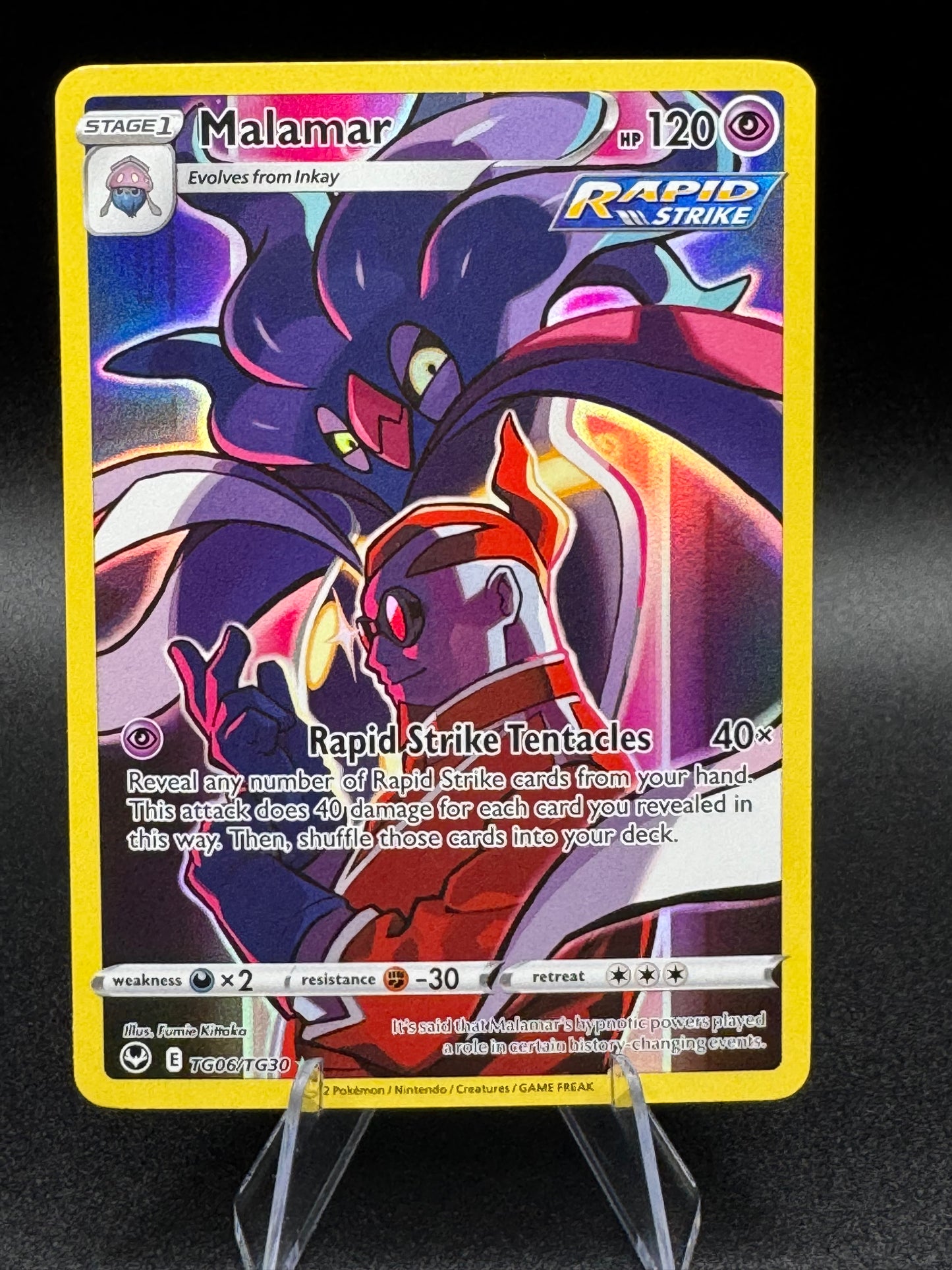 Pokémon TCG Malamar SWSH12: Silver Tempest Trainer Gallery TG06/TG30 NM - Single