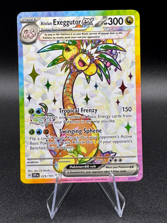 Alolan Exeggutor ex | 225/191 | Rare | Pokemon Surging Sparks Full Art NM/M