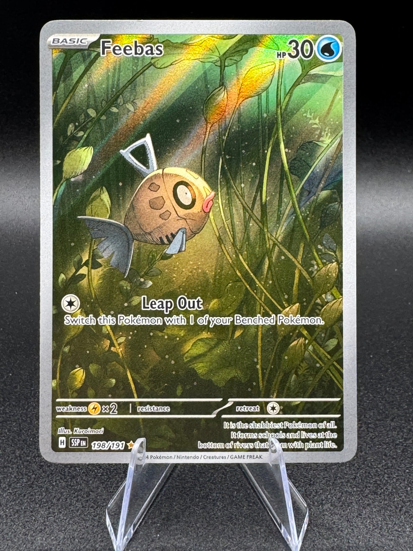 Pokemon - Feebas - 198/191 - SV Surging Sparks - Illustration Rare NM/M