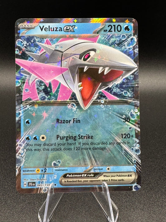 Veluza ex - 043/159 Journey Together Double Rare Pokemon TCG NM Near Mint Holo