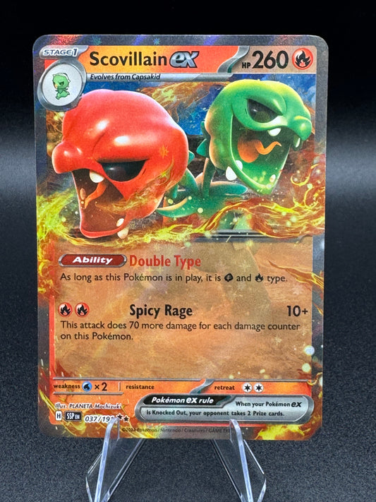 Scovillain ex 037/191 SV Surging Sparks Double Rare Pokemon NM/M