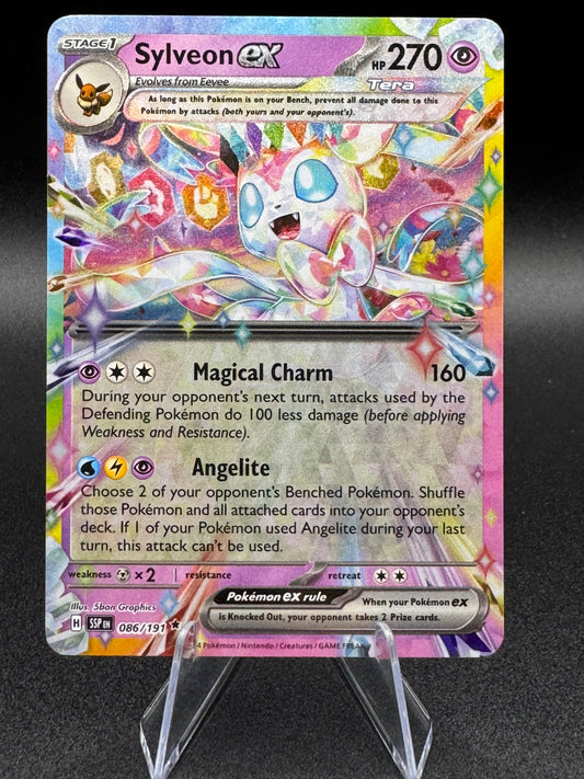 Sylveon ex SV08: Surging Sparks Pokémon #086/191 Double Rare NM+