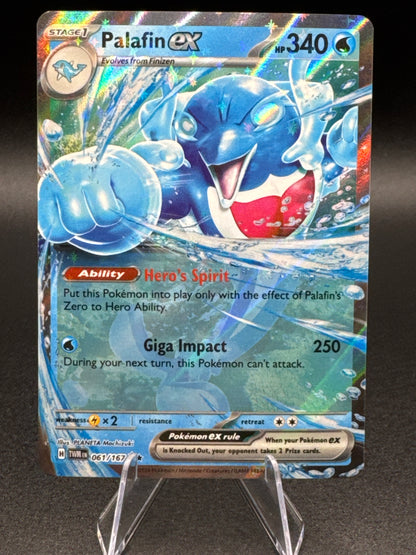 Pokémon TCG Palafin ex Twilight Masquerade 061/167 Holo Double Rare NM/M